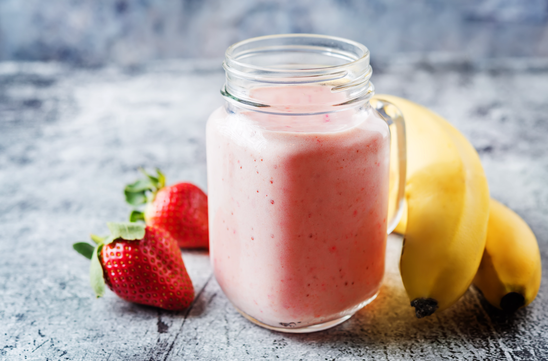 Warm Banana Strawberry Smoothie